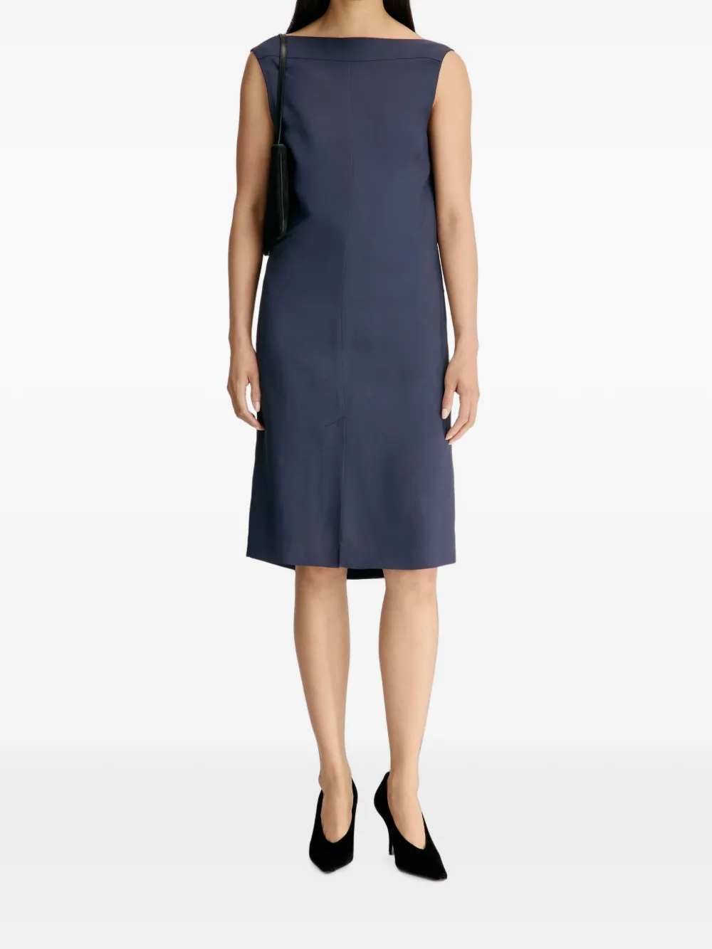LouLou de Saison Aydee mouwloze midi-jurk Blauw