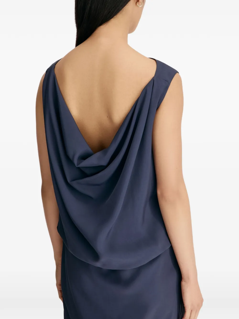LouLou de Saison Aydee mouwloze midi-jurk Blauw