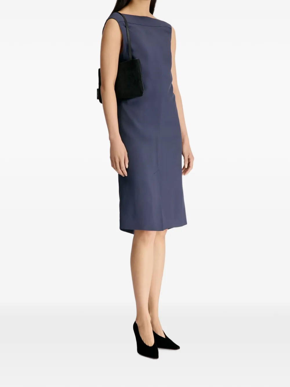 LouLou de Saison Aydee mouwloze midi-jurk Blauw