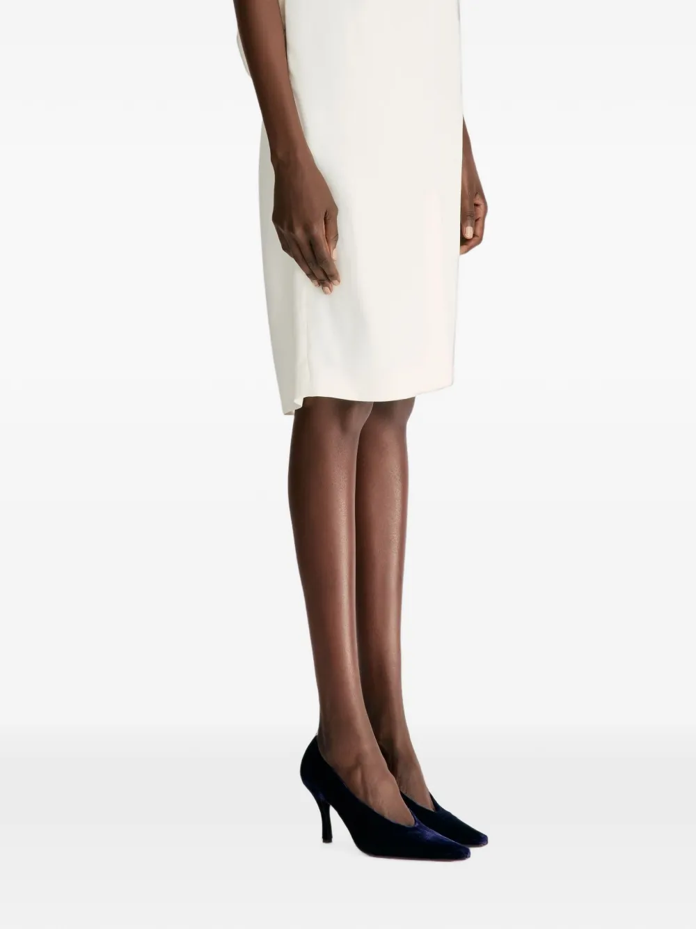 LouLou de Saison Aydee mouwloze midi-jurk Wit