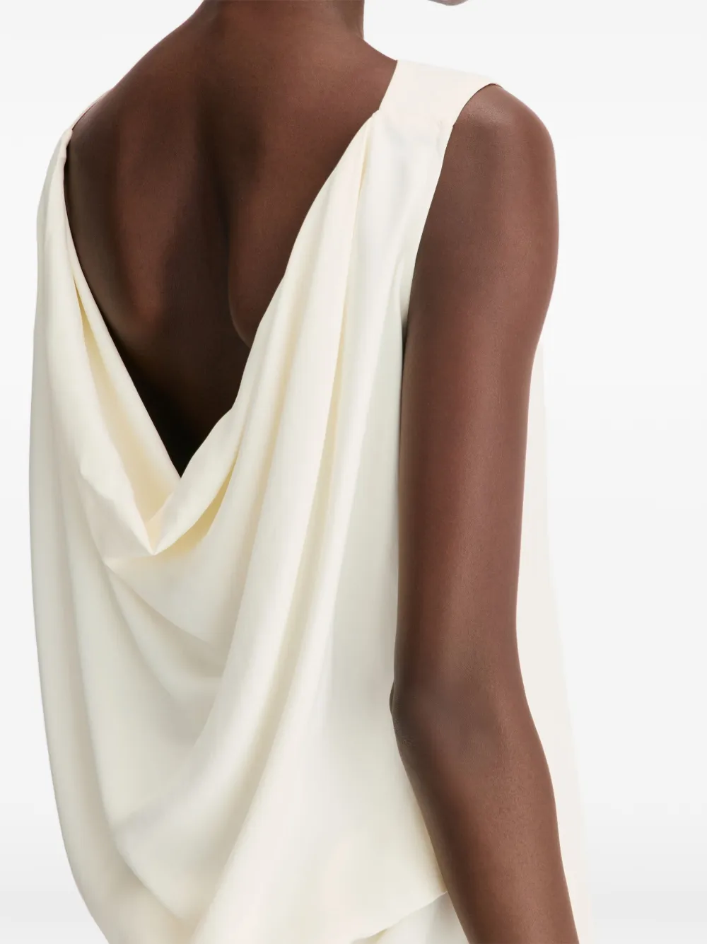 LouLou de Saison Aydee mouwloze midi-jurk Wit