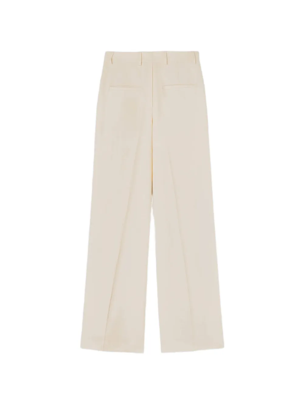 RETORI Plooibroek met wijde pijpen Beige