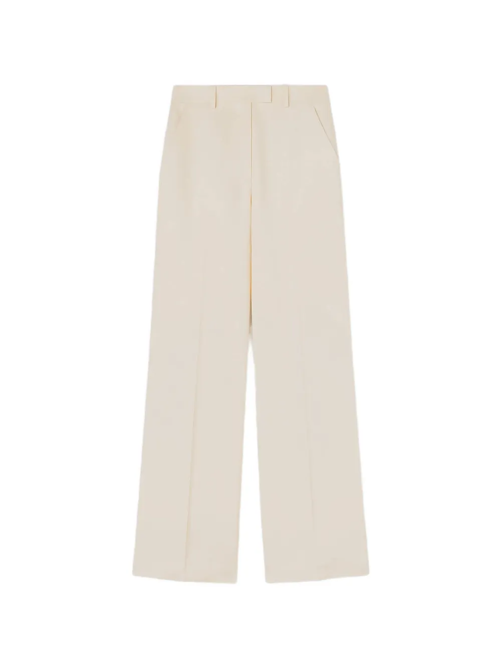 RETORI Plooibroek met wijde pijpen Beige