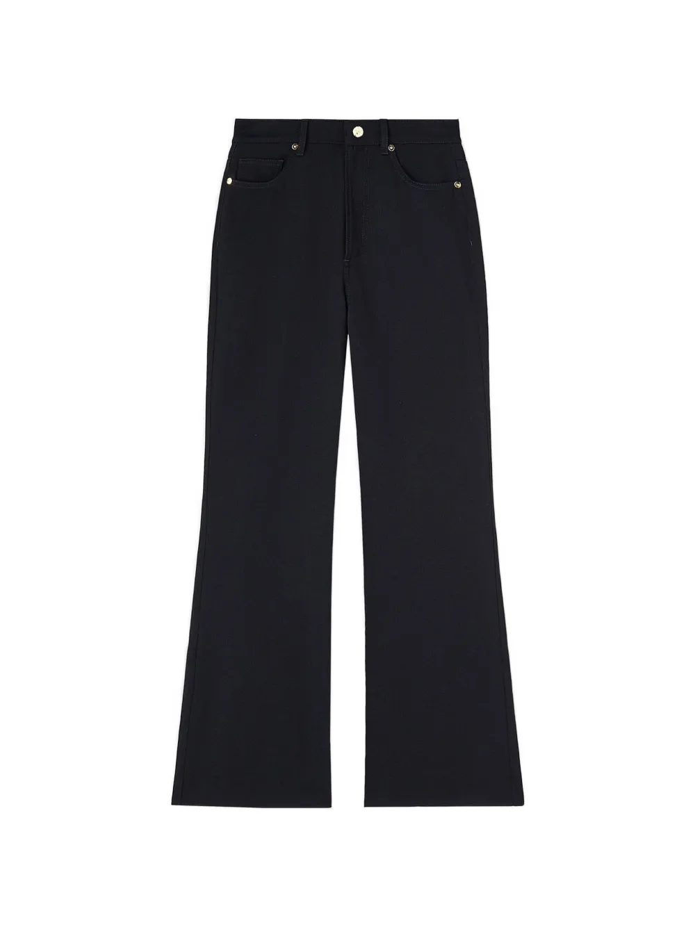 RETORI denim-effect flared trousers - Blau