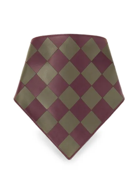 RETORI leather bandana scarf