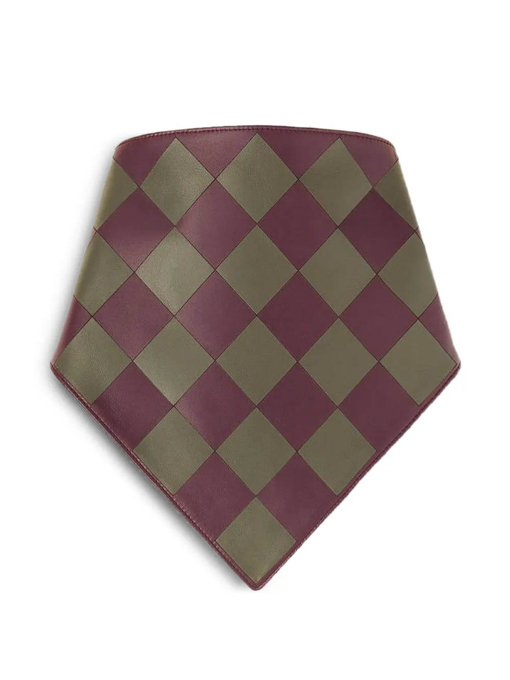 RETORI leather bandana scarf - Viola