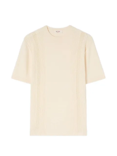 RETORI mixed-stitch knit T-shirt