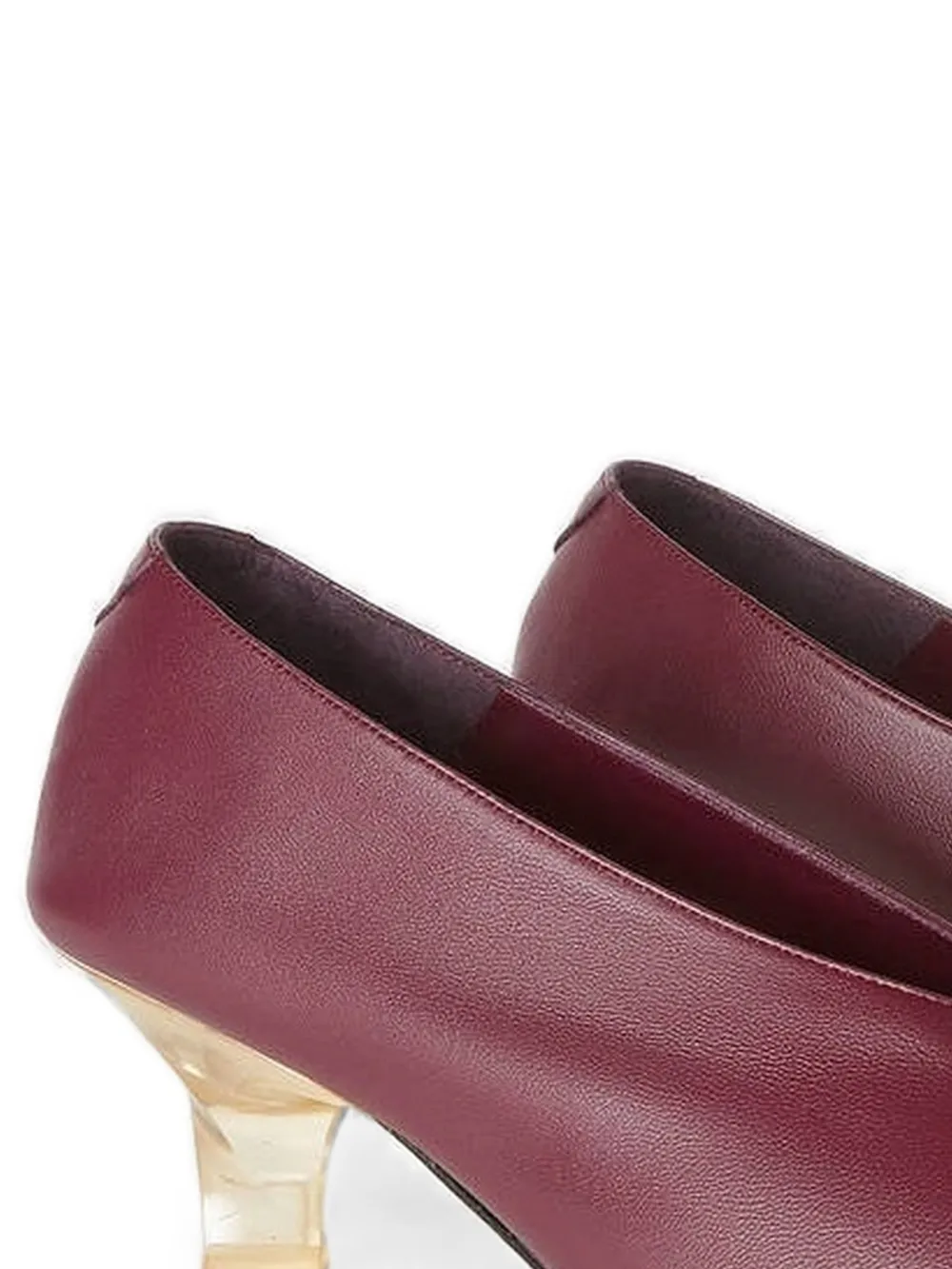 RETORI Ballet Plex leren pumps Rood