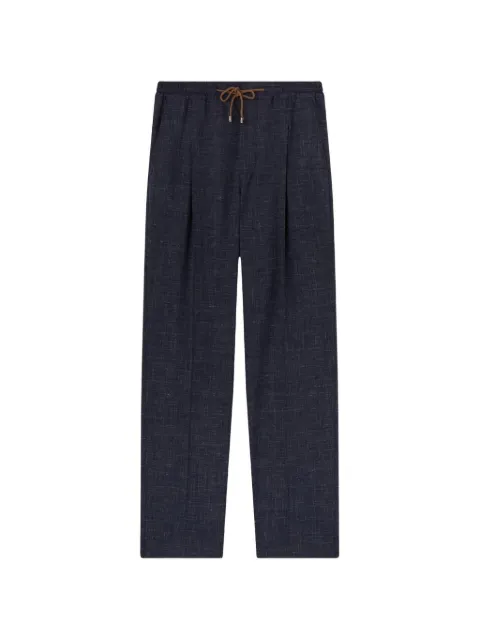 RETORI drawstring-waist pleated trousers
