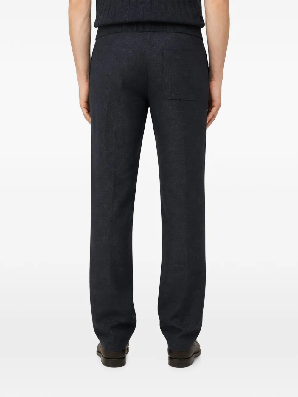 RETORI Plooibroek met trekkoordtaille Blauw