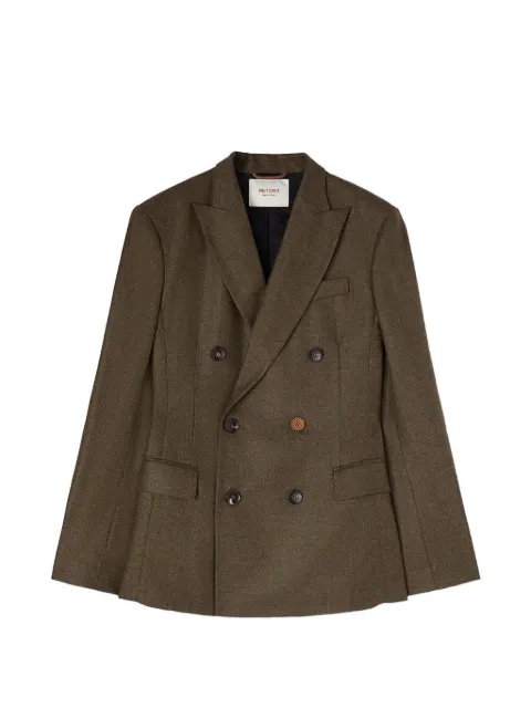 RETORI double-breasted peak-lapel wool blazer