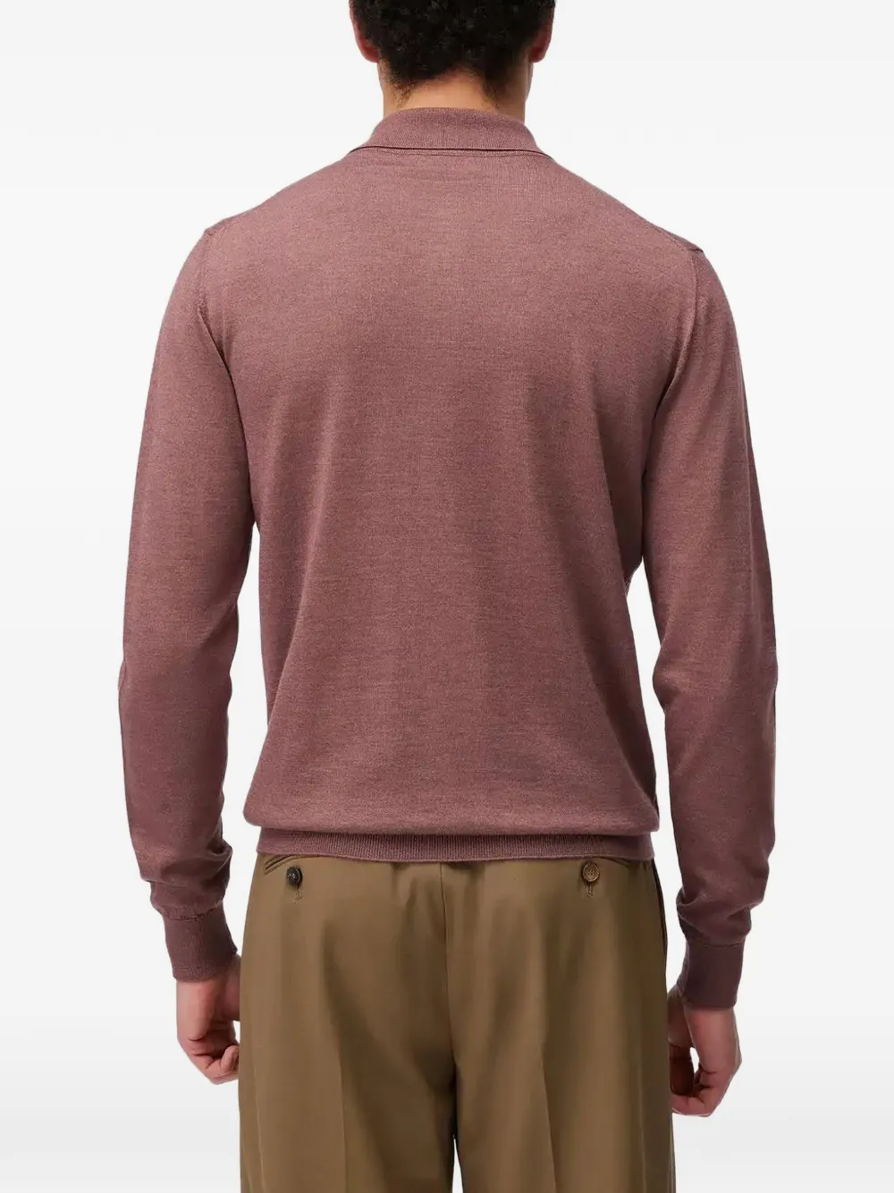RETORI Poloshirt met lange mouwen Roze