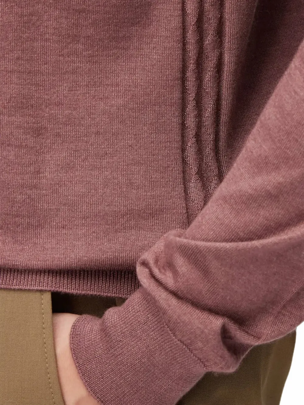 RETORI Poloshirt met lange mouwen Roze