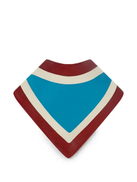 RETORI color-block lambskin scarf