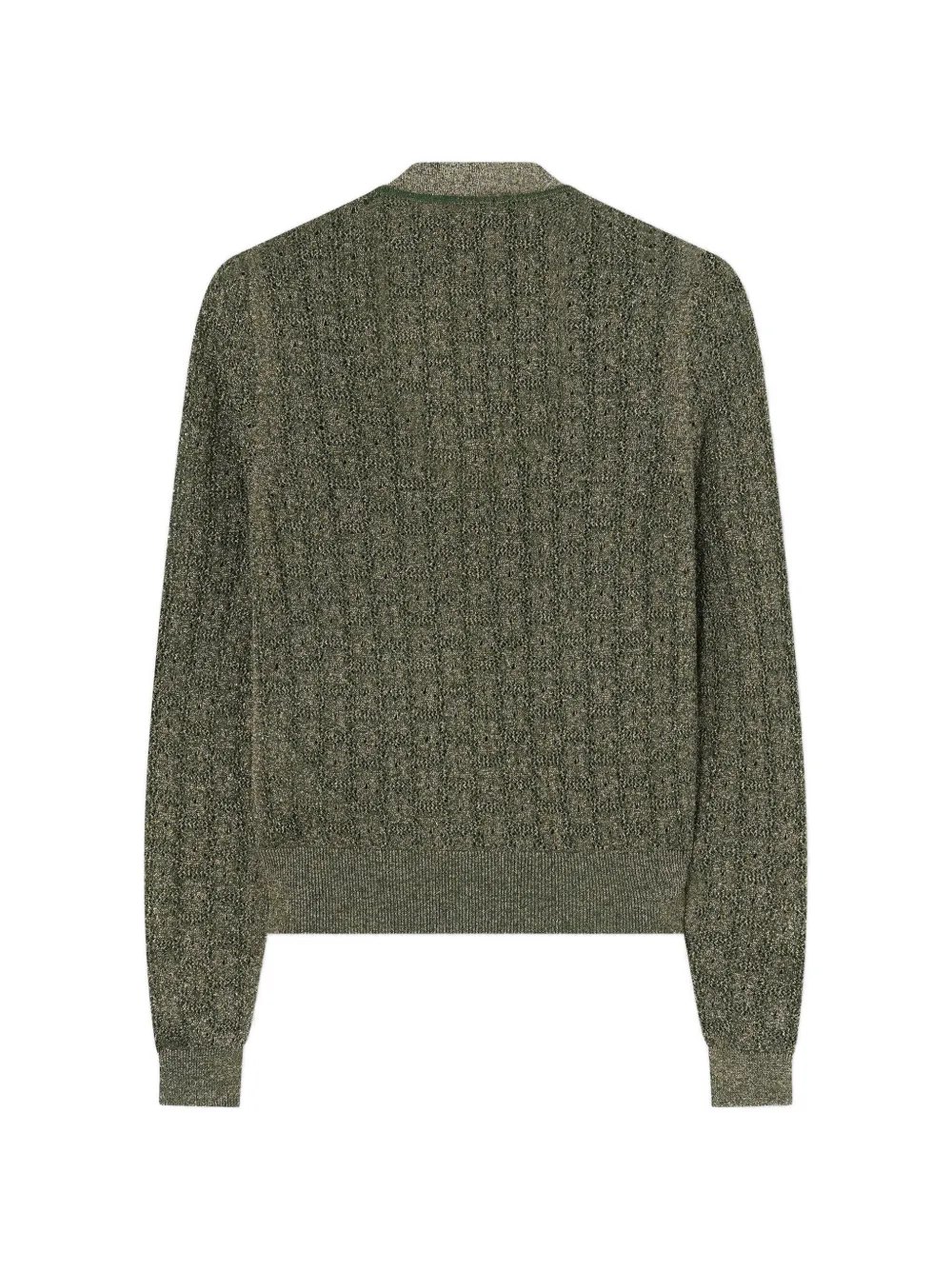 RETORI jacquard-knit cardigan Groen