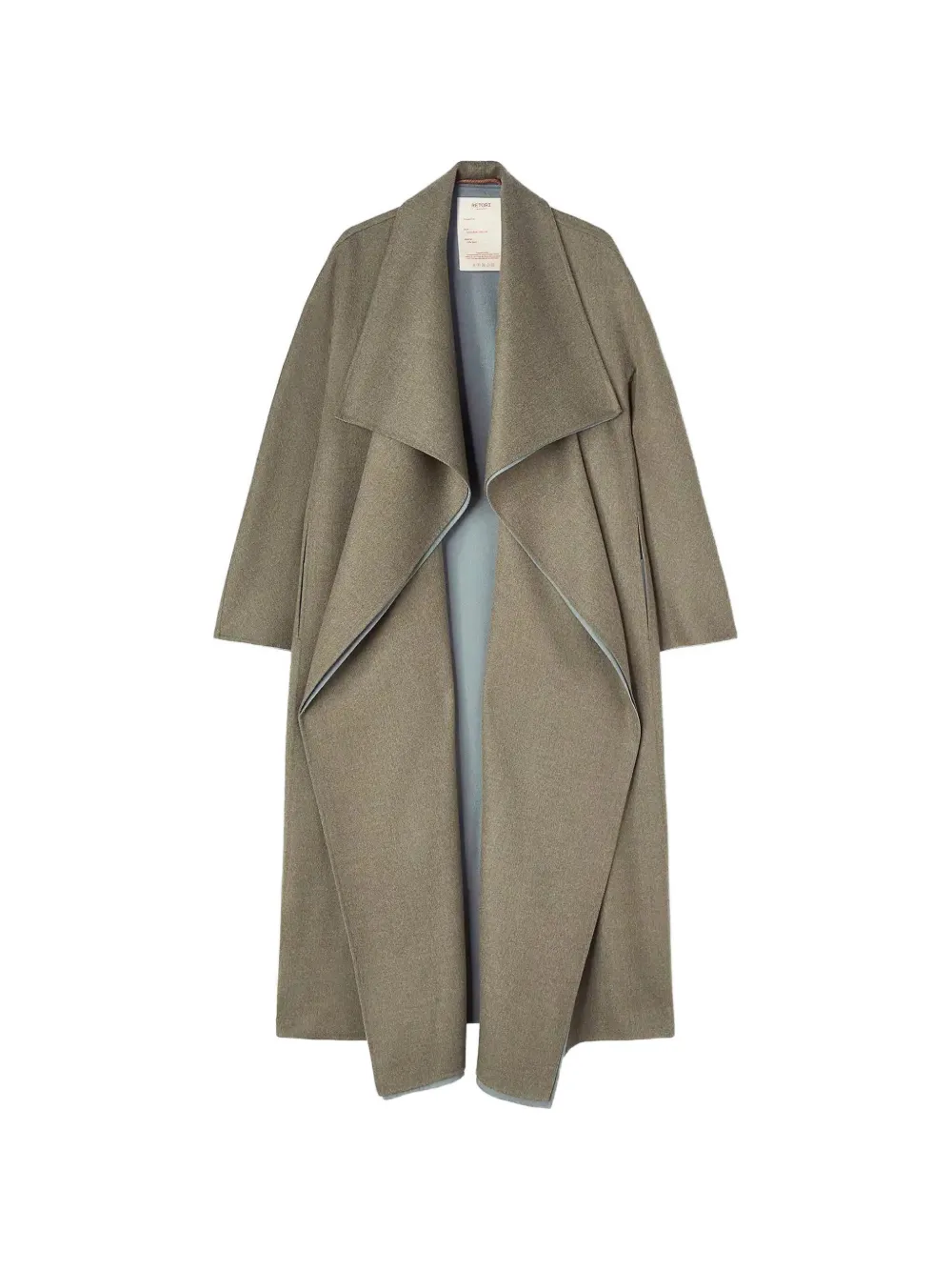 RETORI shawl-collar wool coat - Verde