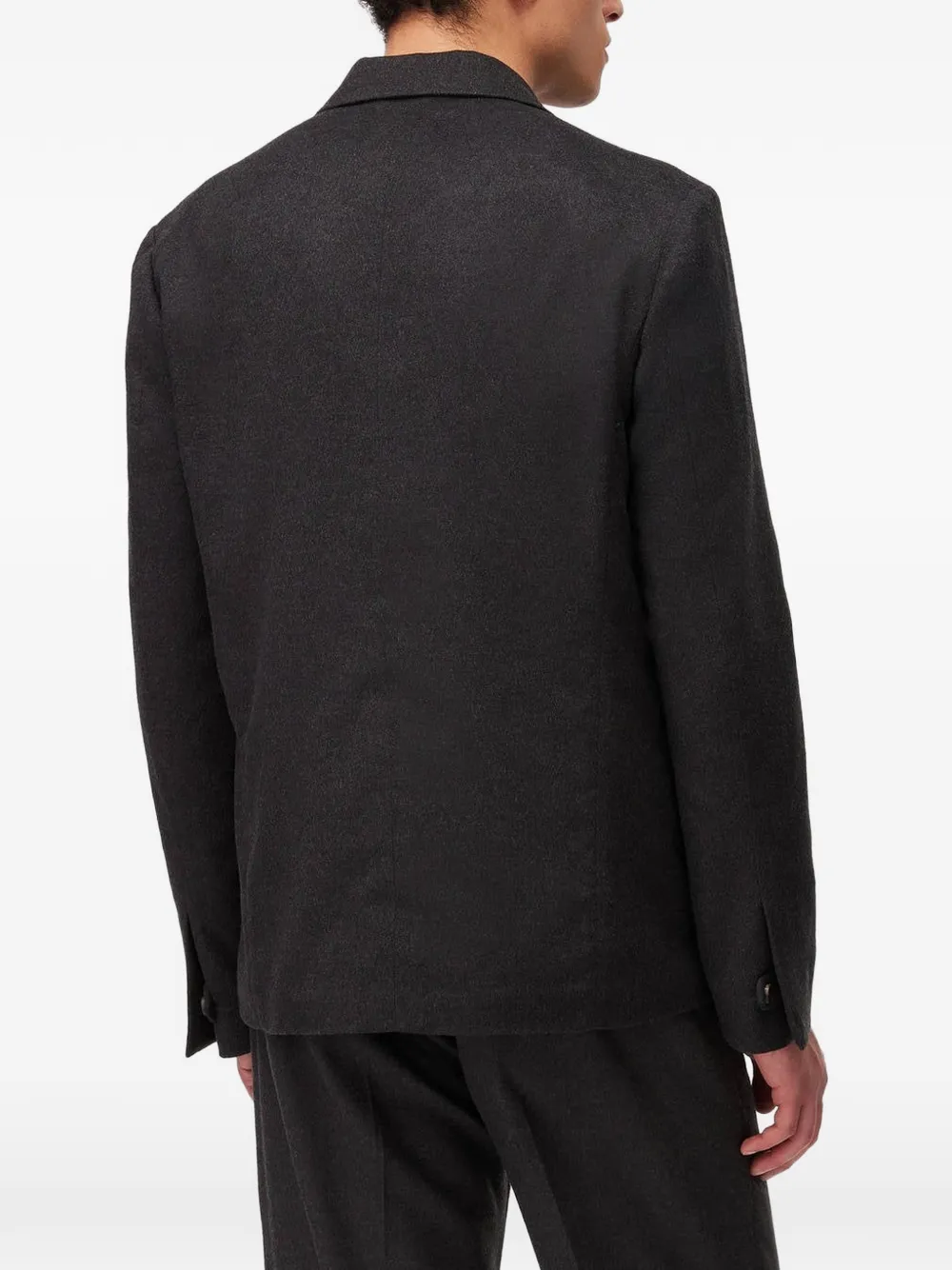 RETORI Blazer met dubbele rij knopen en zak Grijs