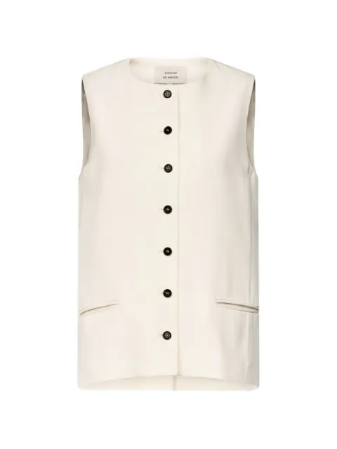 LouLou de Saison Jane button-front sleeveless waistcoat