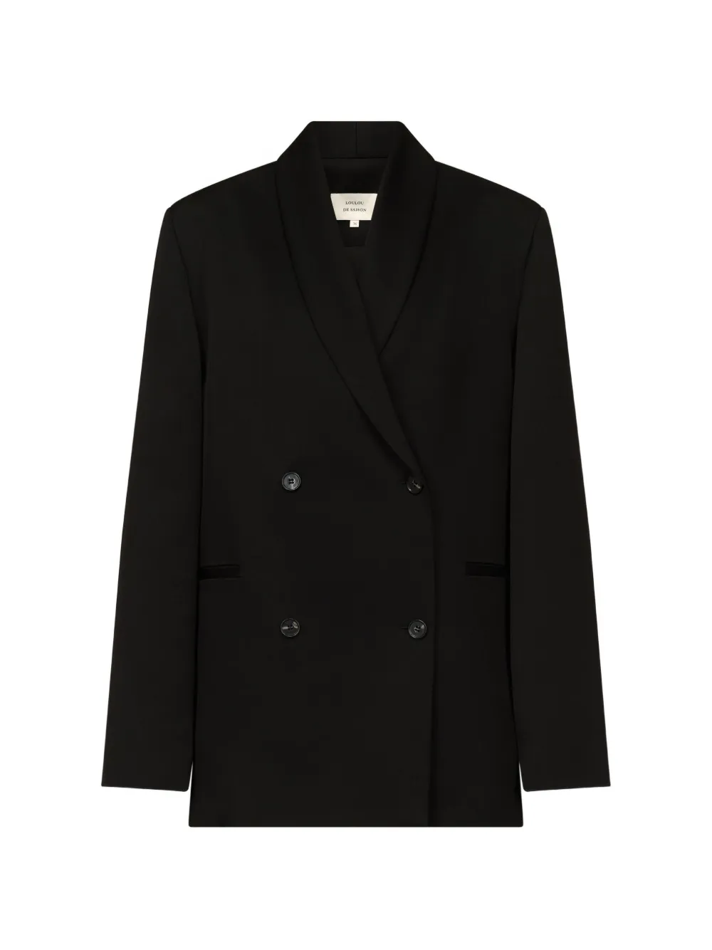 LouLou de Saison Jane button-up sleeveless waistcoat - Black