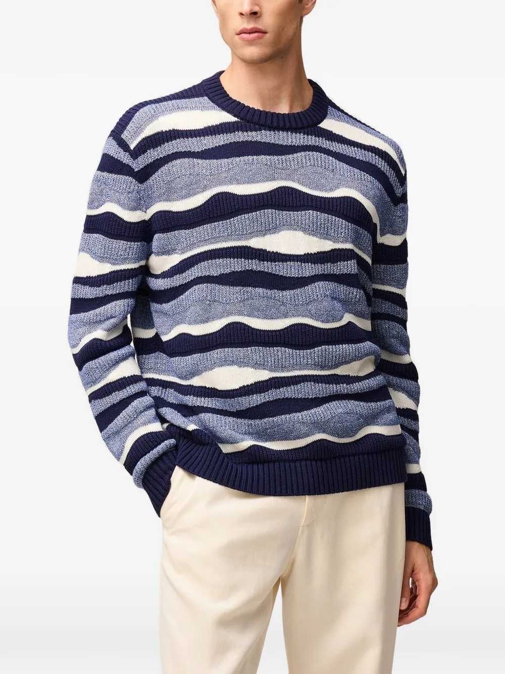 RETORI Trui met ronde hals Blauw