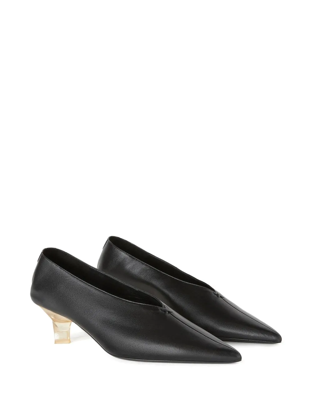 RETORI Ballet Plex pumps met spiraalvormige hak Zwart