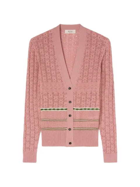 RETORI mix-stitch knit cardigan