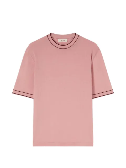 RETORI stripe-detail knit T-shirt
