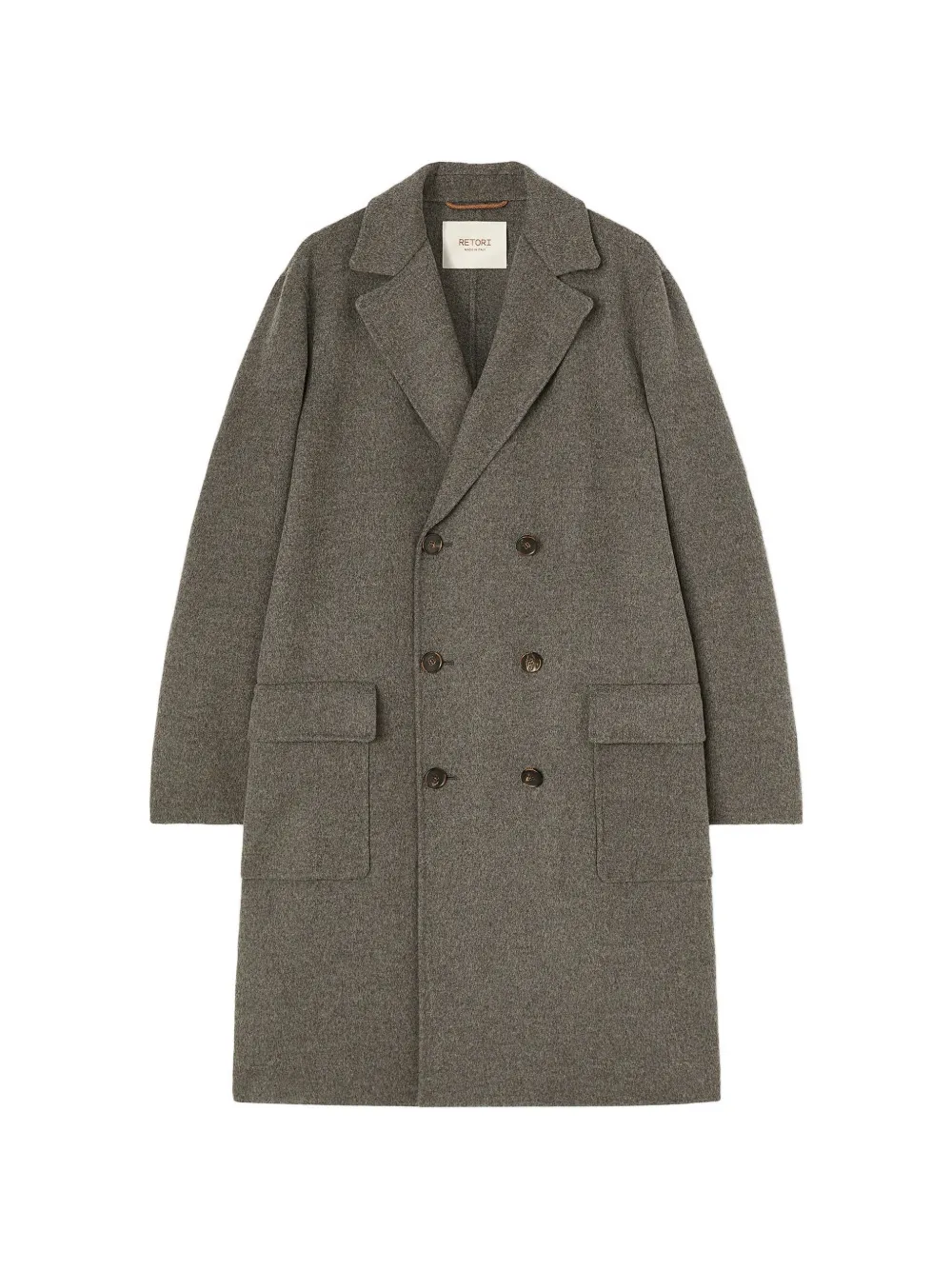 RETORI double-breasted wool coat - Grau