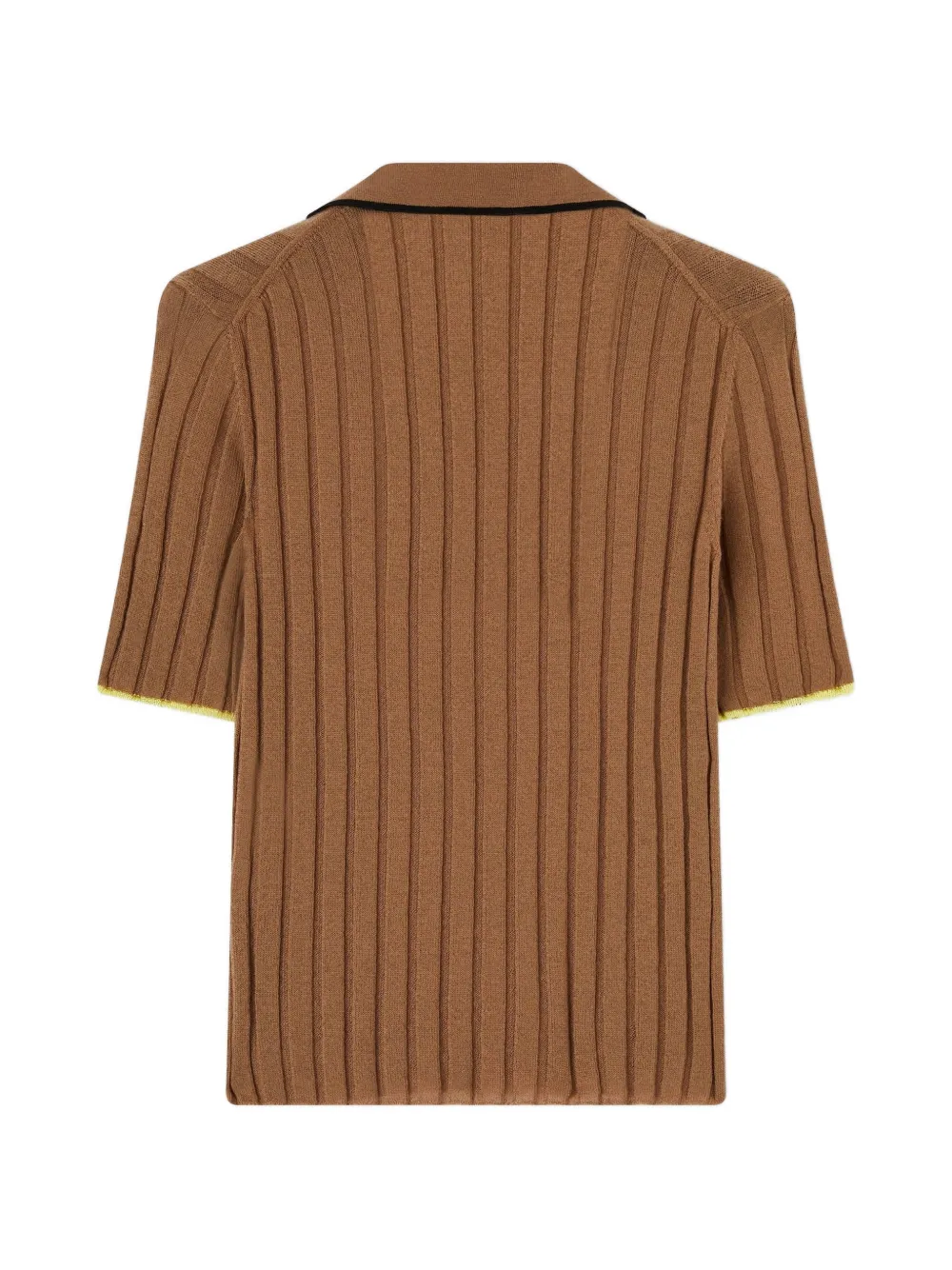 RETORI Geribbeld T-shirt Bruin
