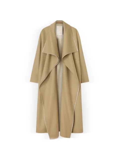 RETORI manteau en laine à carreaux et col châle
