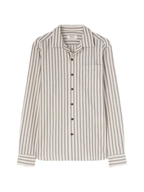 RETORI striped patch-pocket shirt