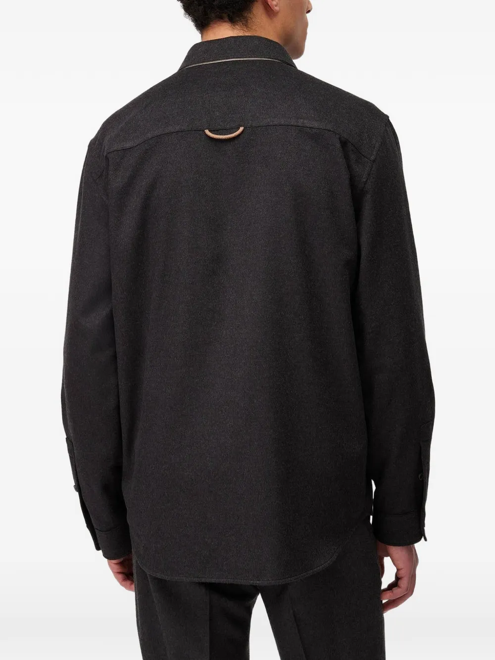RETORI Shirtjack met opgestikte zak Grijs