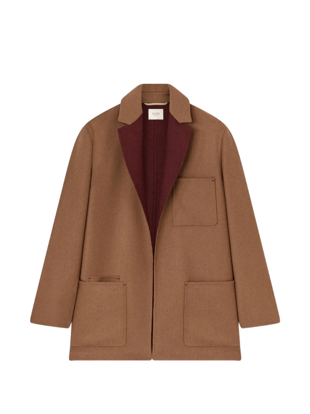 RETORI needle-pin detail cardi jacket - Marrone