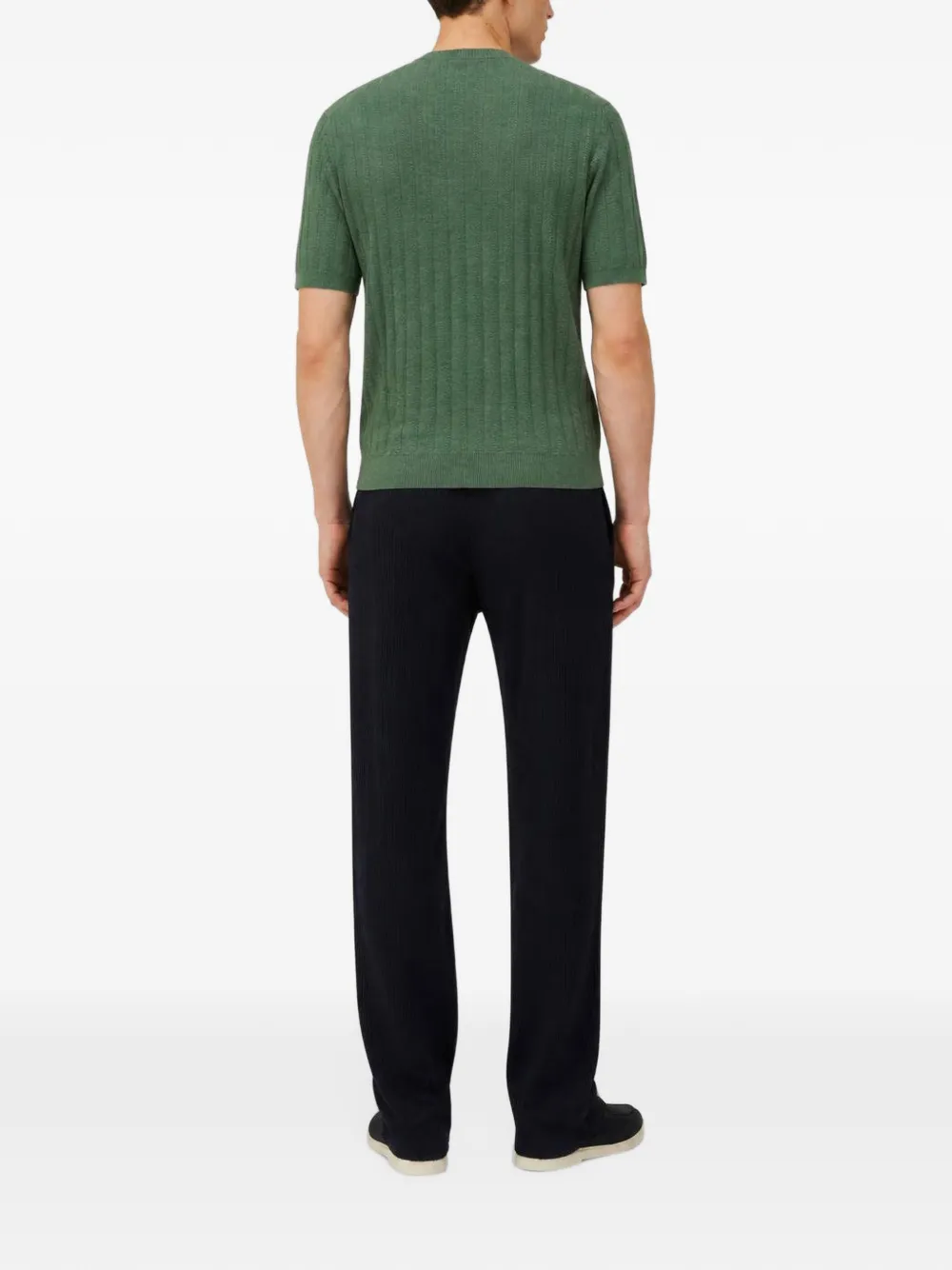 RETORI mini-cable-knit T-shirt Groen