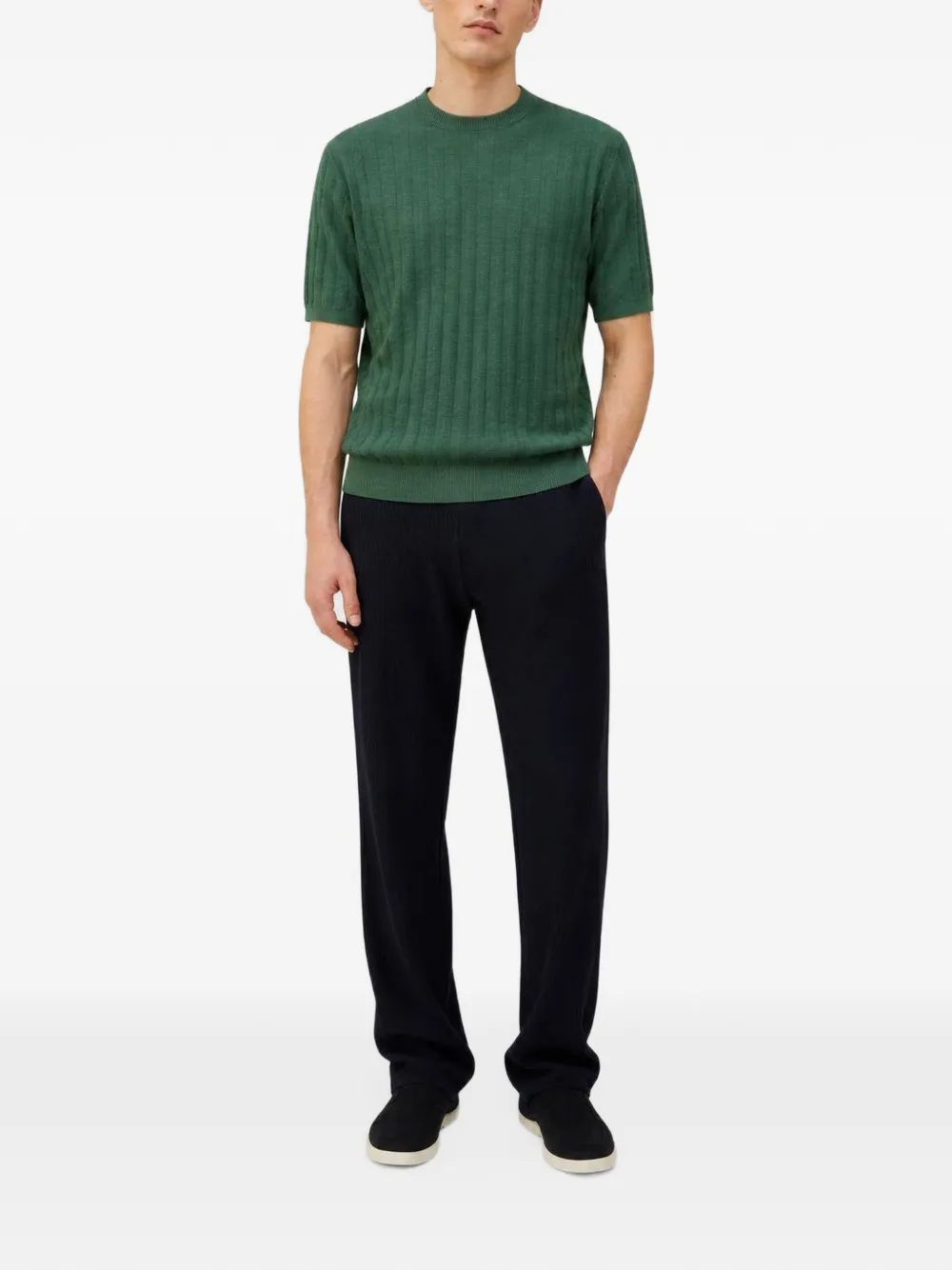 RETORI mini-cable-knit T-shirt Groen