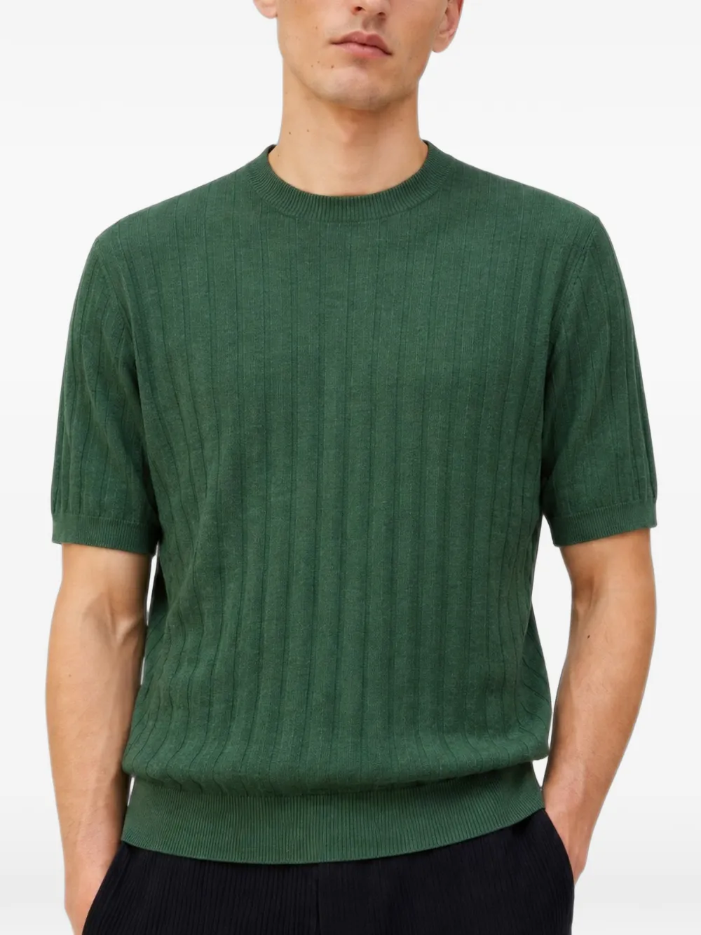 RETORI mini-cable-knit T-shirt Groen