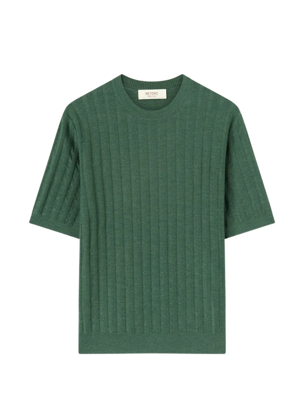 RETORI mini-cable-knit T-shirt - Vert