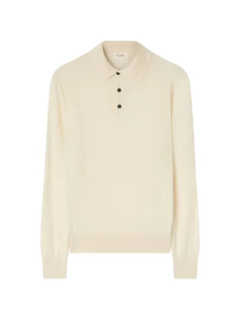 RETORI button-front knit polo shirt