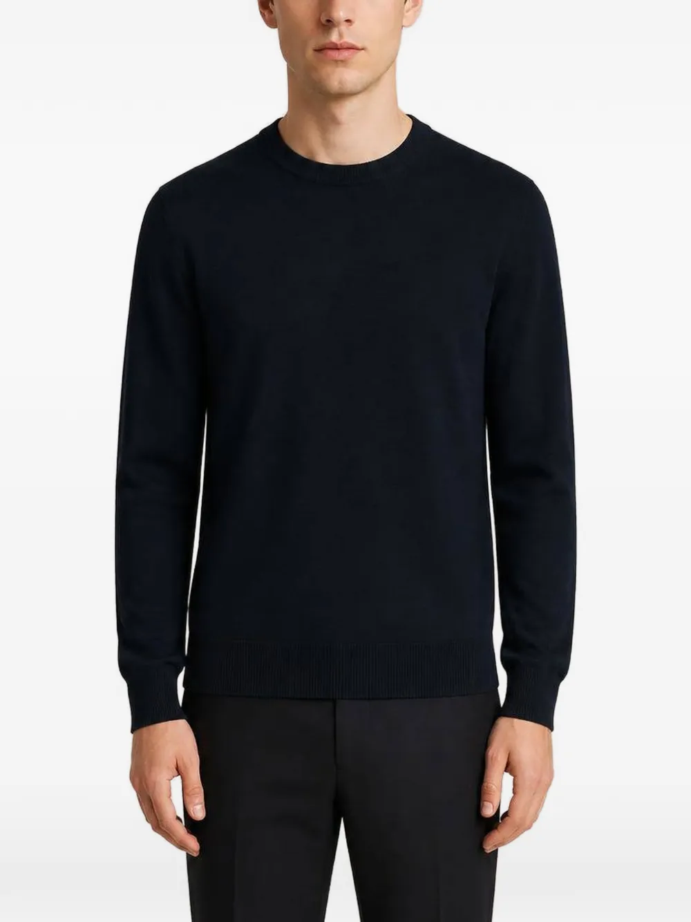 RETORI Fijngebreide sweater Blauw