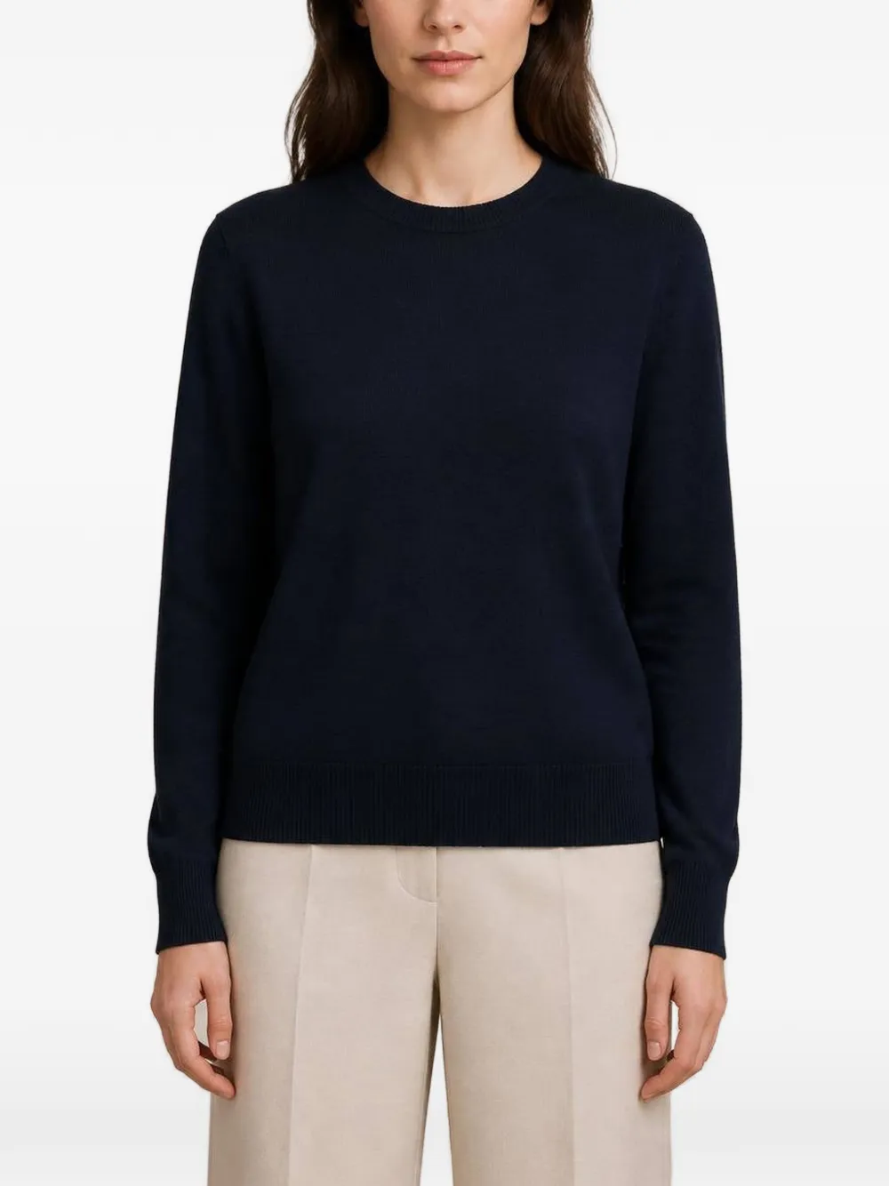 RETORI Fijngebreide sweater Blauw