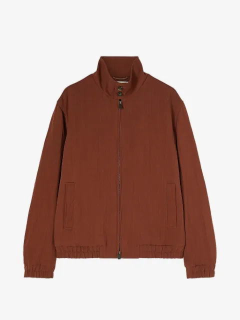 RETORI wrinkled-effect bomber jacket