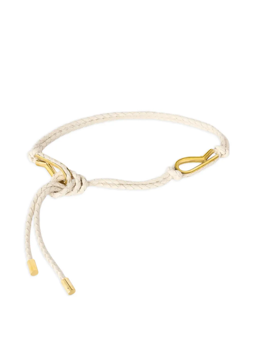 RETORI knot-motif braided belt - Neutrals
