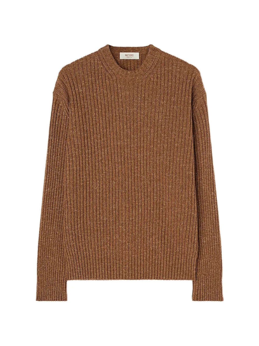 RETORI ribbed-knit crew-neck sweater - Marrone