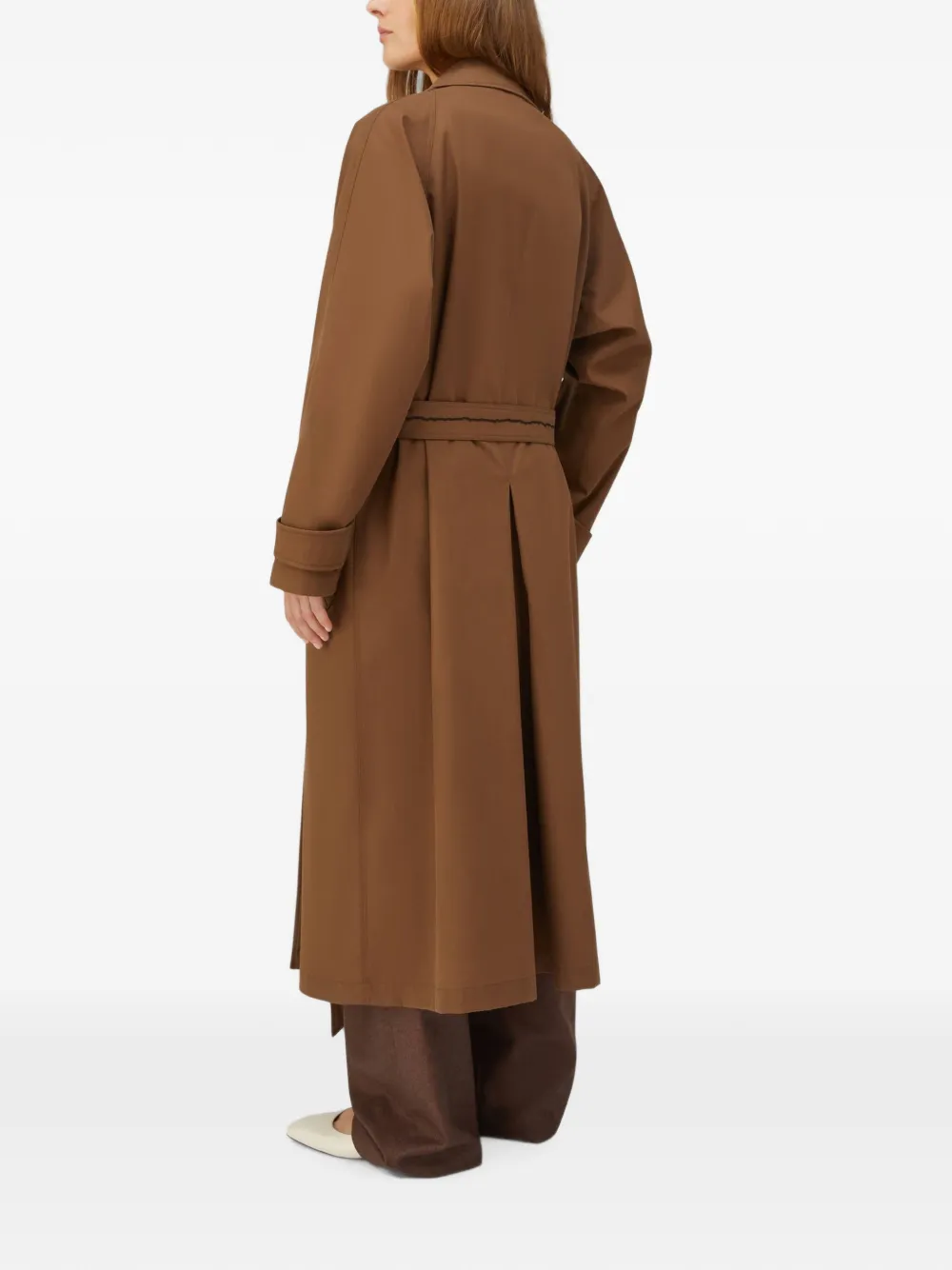 RETORI Heritage trenchcoat met ceintuur Bruin