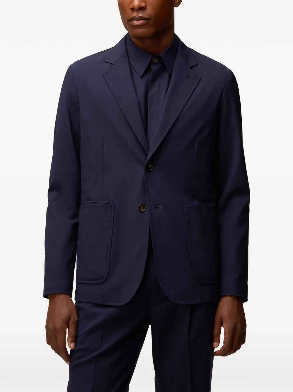 RETORI Blazer van scheerwol Blauw