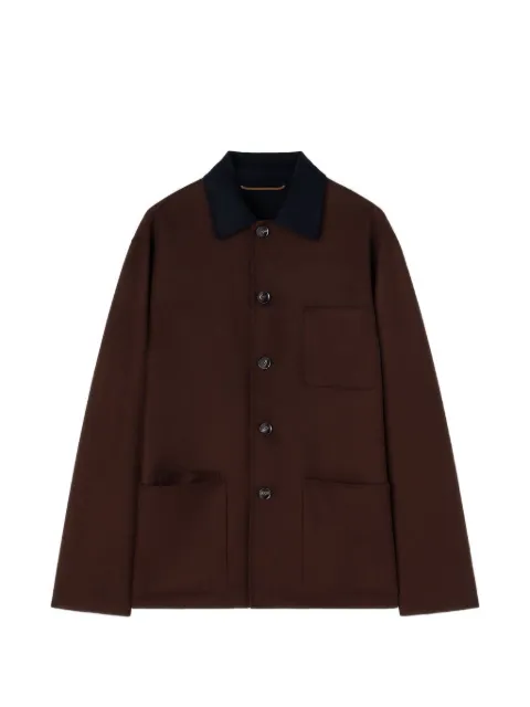 RETORI reversible virgin-wool overshirt