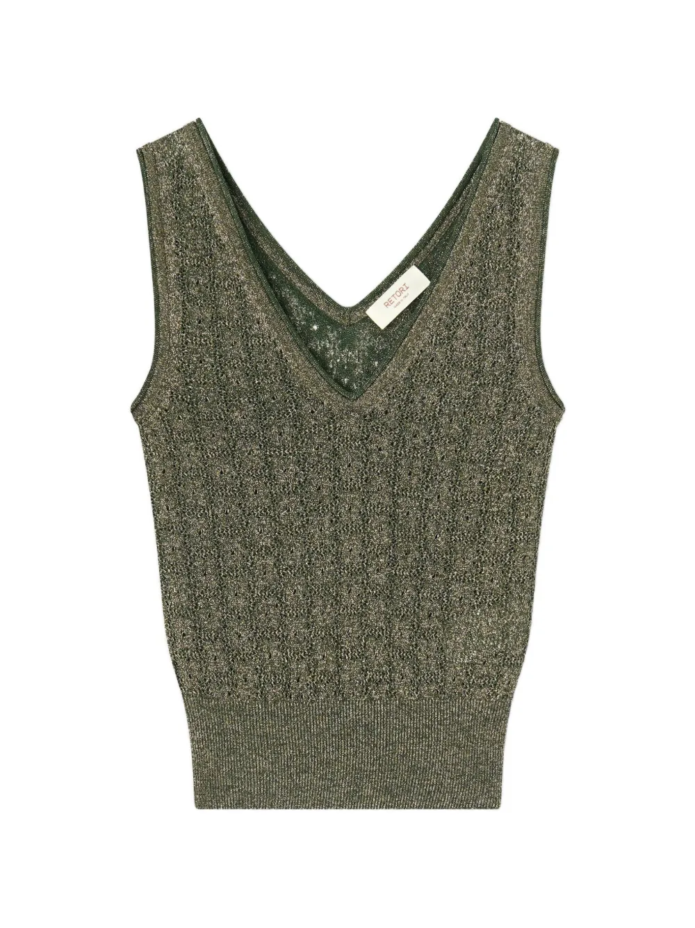 RETORI jacquard-knit top - Verde