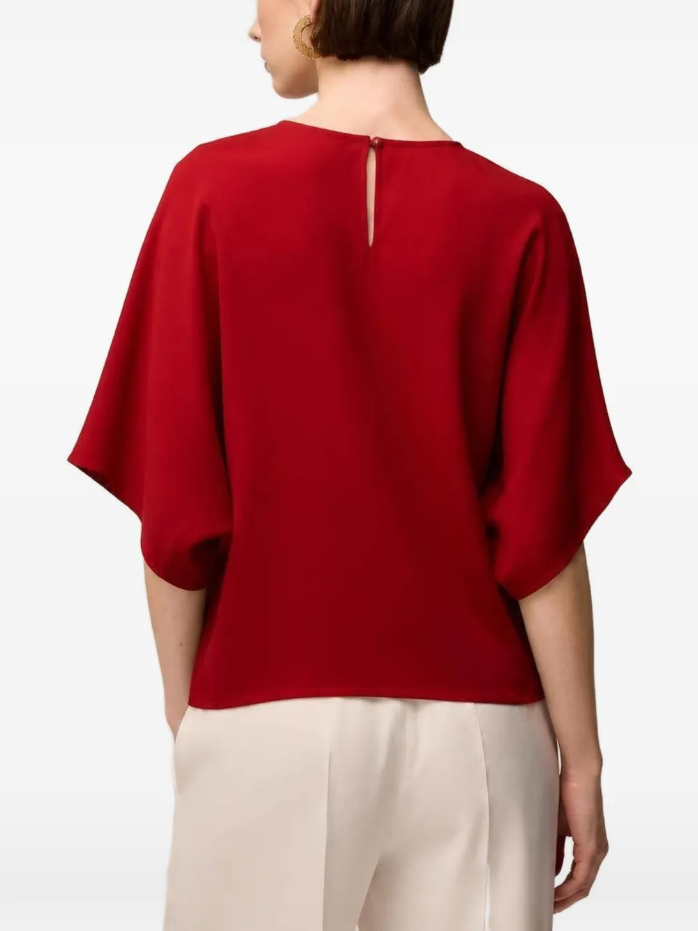 RETORI Satijnen shirt Rood