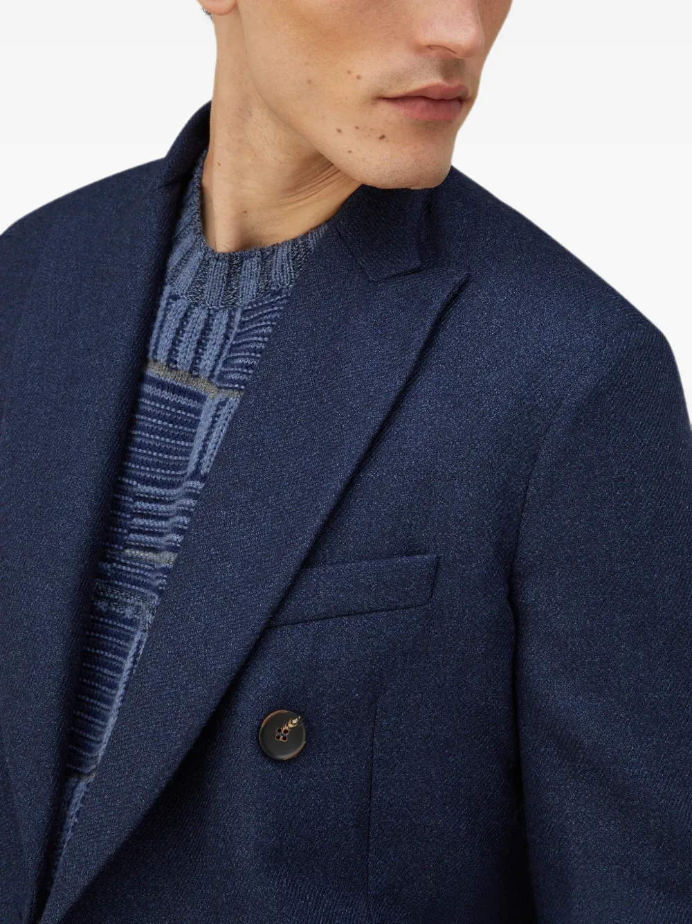 RETORI Blazer met dubbele rij knopen Blauw