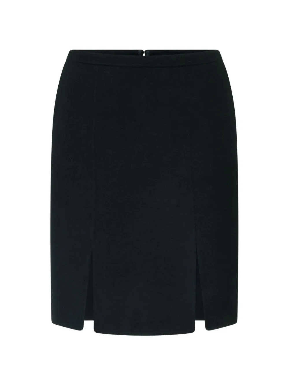 LouLou de Saison Gonna midi Judy in lana con doppio spacco - Blu